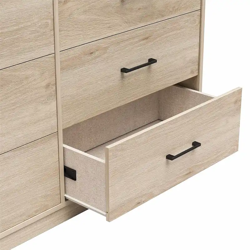 BrEZ Build Pearce Wide 6 Drawer Dresser