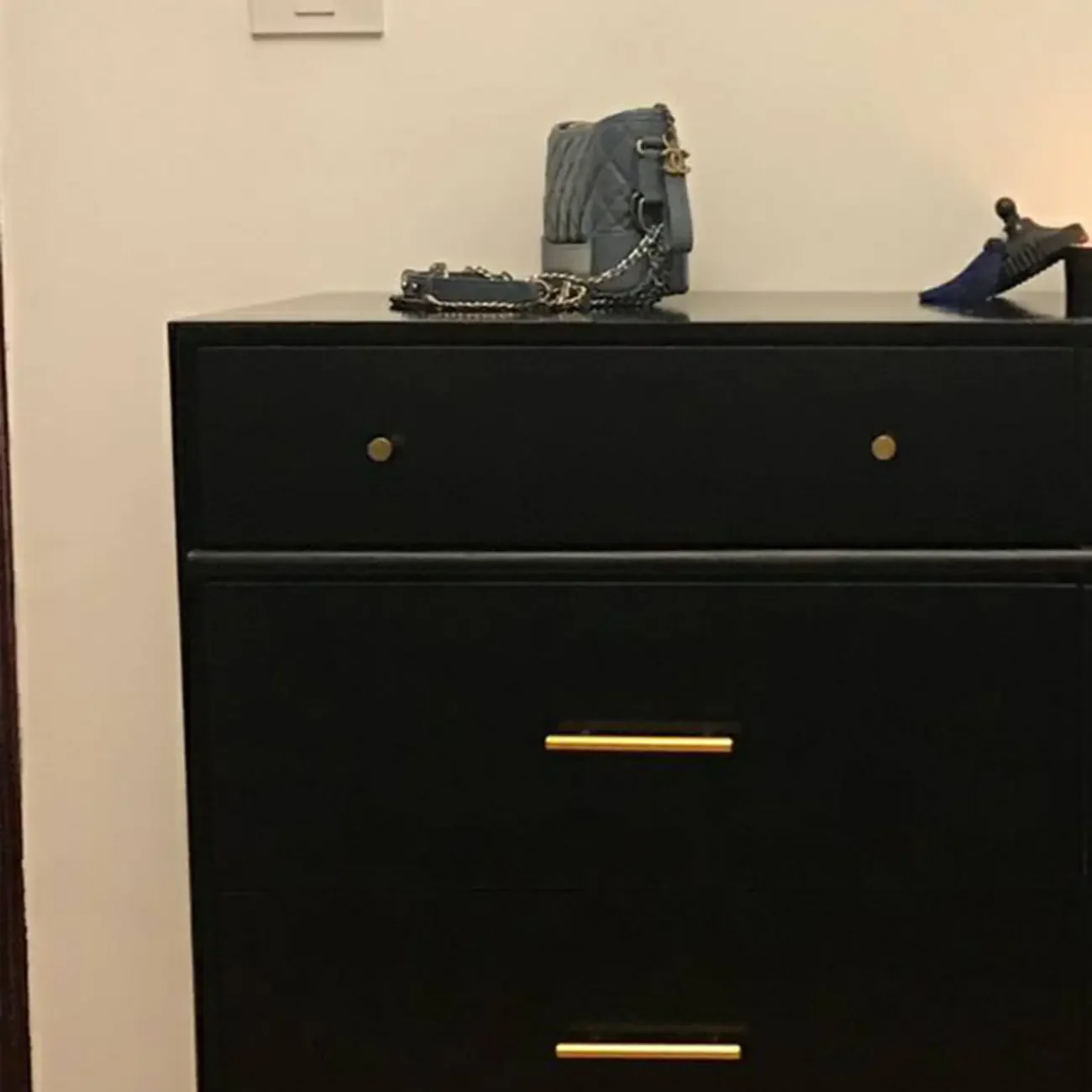 Industrial Wooden Dresser with 6-Drawers