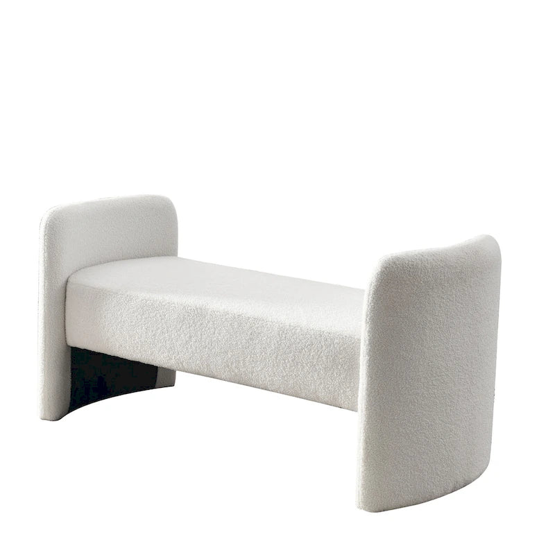 GDFStudio - Harper H-Frame Polyester Upholstered Bench with Modern Versatile Design