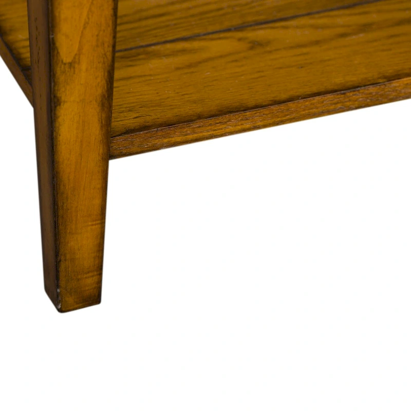 Lake House Oak Square Lamp Table
