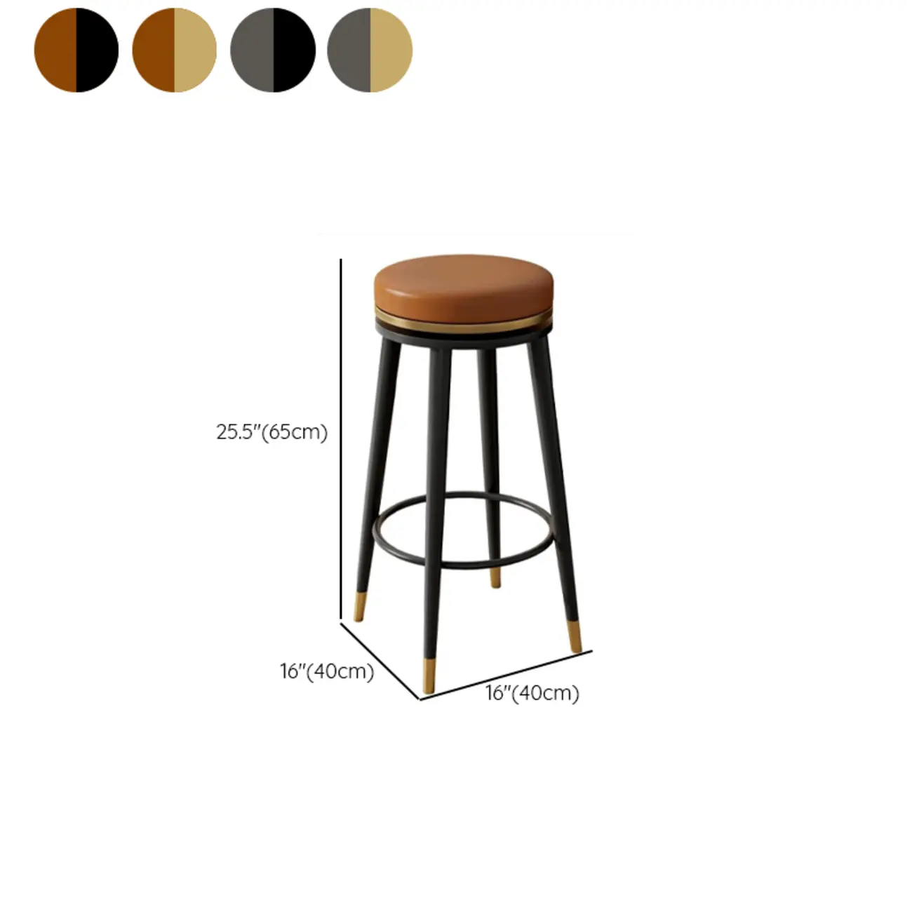 Counter Height Modern Metal Bar Stools