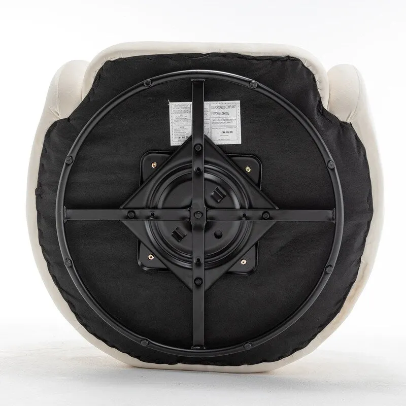 SEYNAR Modern Glam Velvet Upholstered 360 Degree Swivel Accent Armchair Set of 2