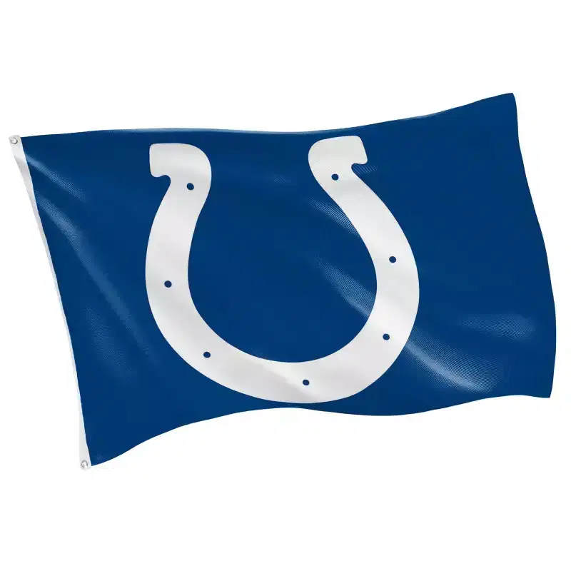NFL Indianapolis Colts 3 x 5 Outdoor Durable House Flag with Grommets | Sport Team Flag & Banner | Indoor Wall Decor Flag