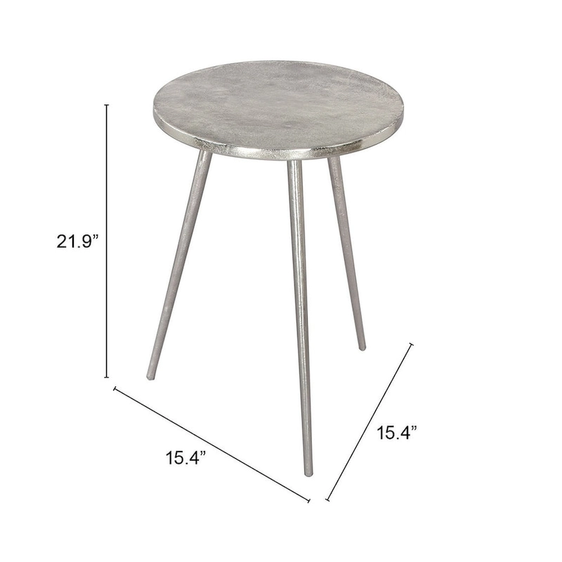 Politik Side Table Silver