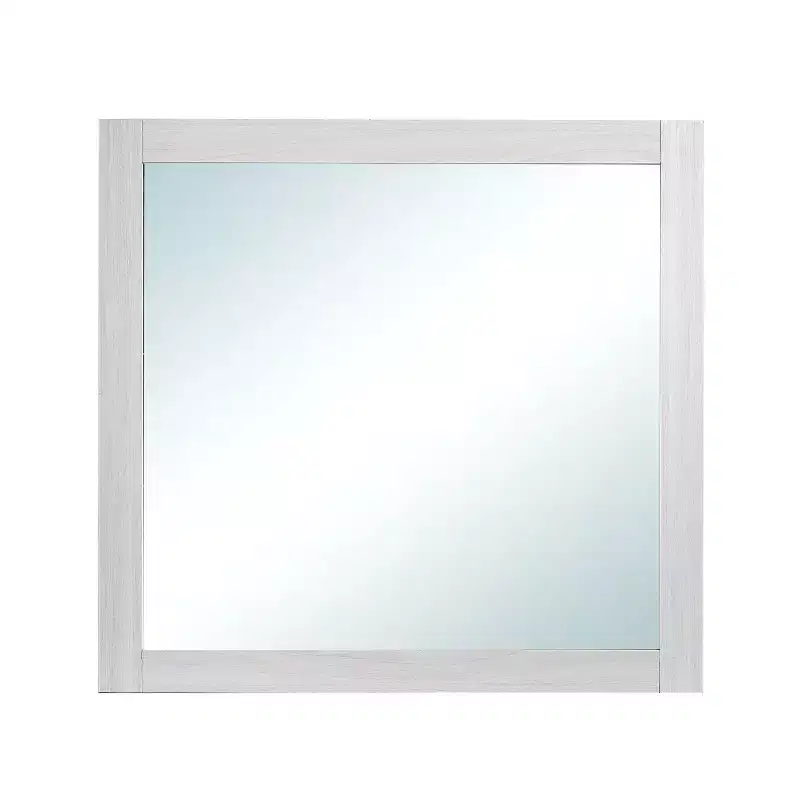 Passion Furniture Plano 39 in. W x 37 in. H Rectangle Wood Frame Dresser Mirror