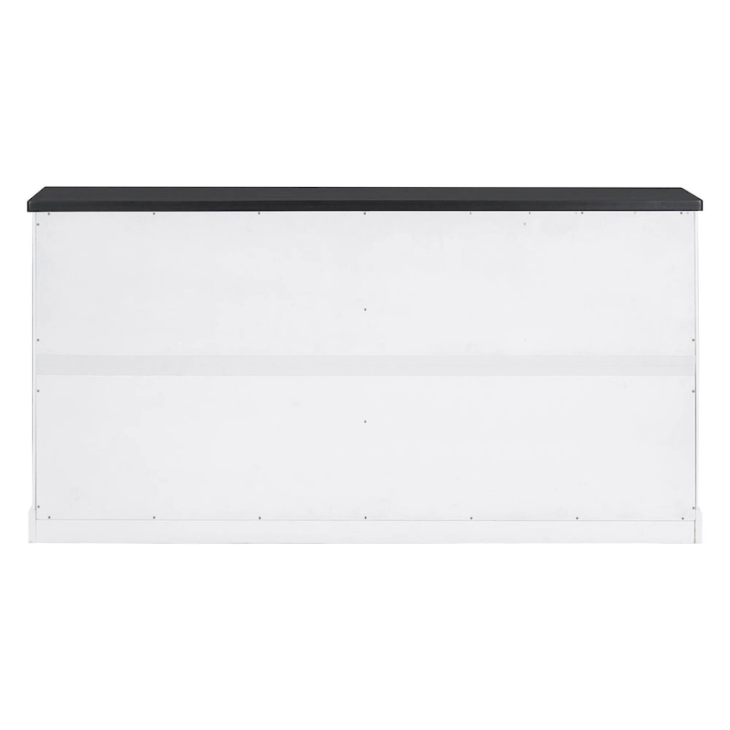 Roomfitters American Country Style Wooden Sideboard with Pine Doors and Metal Handles for Living Room, Dining Room