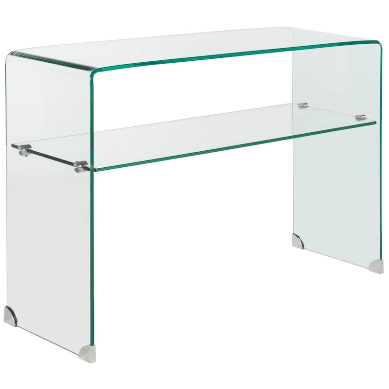 SAFAVIEH Hawa Clear Console Table - 43.3 x 13.8 x 29.5 - 43Wx14Dx30H