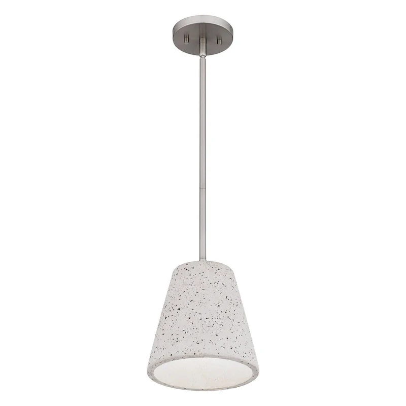 Hazel 1-Light Brushed Nickel Mini Pendant