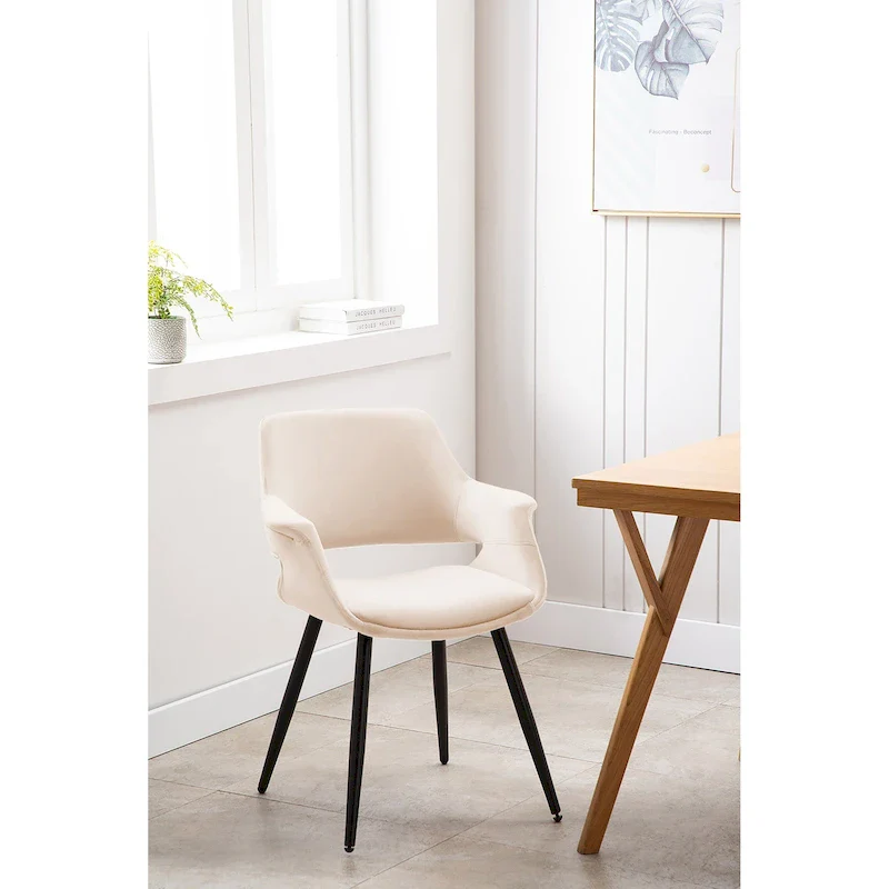 Velvet Mid-Century Dining Chair