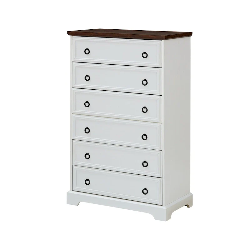 Modern 6 Drawer Dresser for Bedroom, Tall Chest of Drawers Closet Organizers & Storage Clothes
