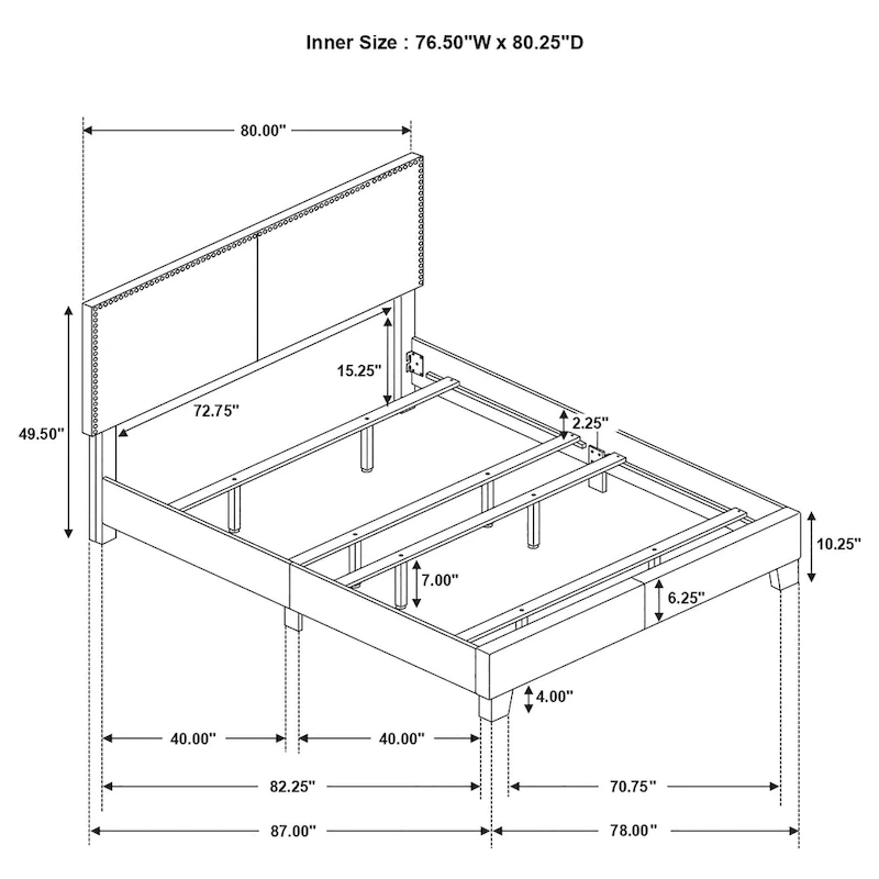 Boyd Transitional Fabric Upholstered Panel Bed