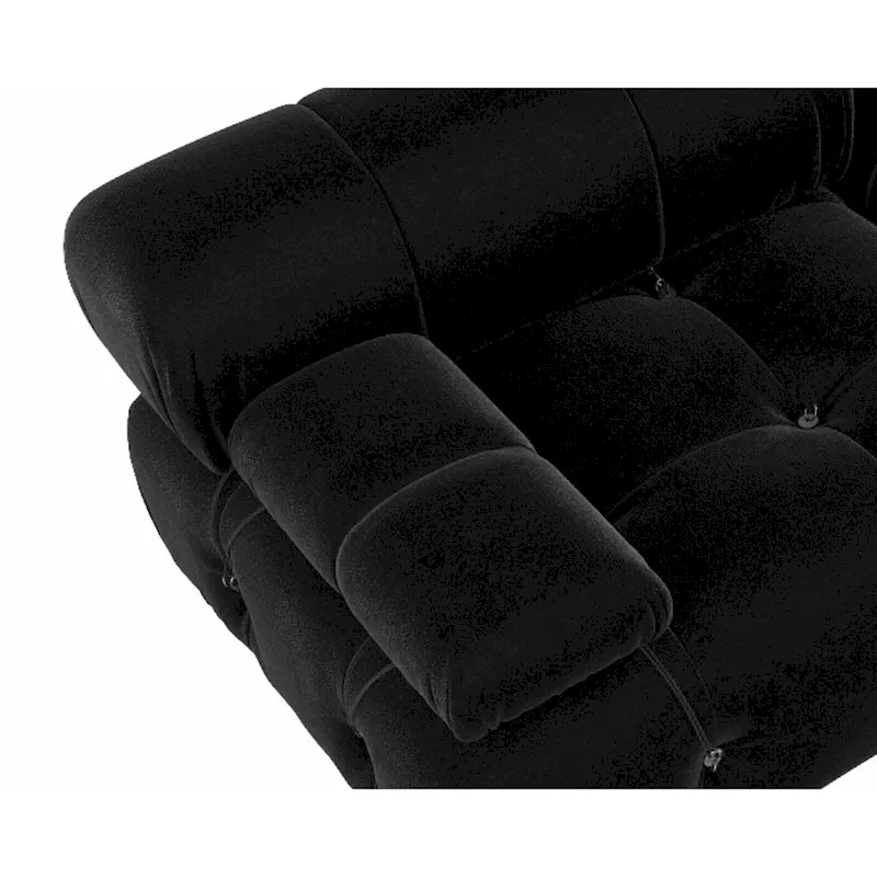 Black Velvet Free Combination Modular Sectional Sofa