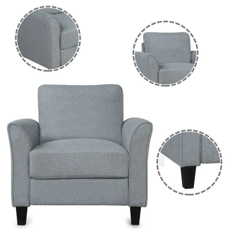 Living Room Furniture Chair And 3-Seat Sofa