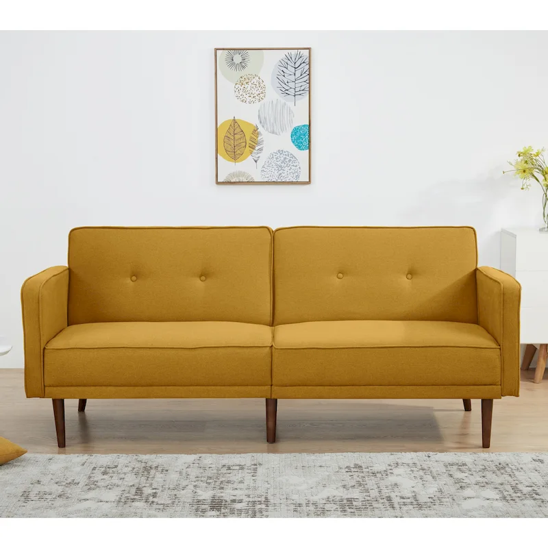 Mustard / Moonlight / Charcoal / Velvet Blue / Tobacco / Green Convertible Sofa Bed – Seats 3