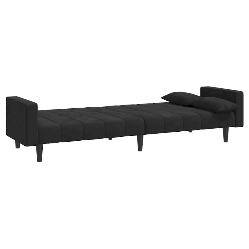 vidaXL 2-Seater Sofa Bed Upholstered Convertible Sleeper Sofa Couch Velvet - 86.6 x 33.3 x 27.2