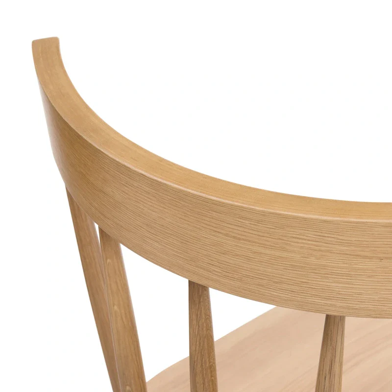 Hava Dining Chair - Solid Oak Wood with Spindle-Back