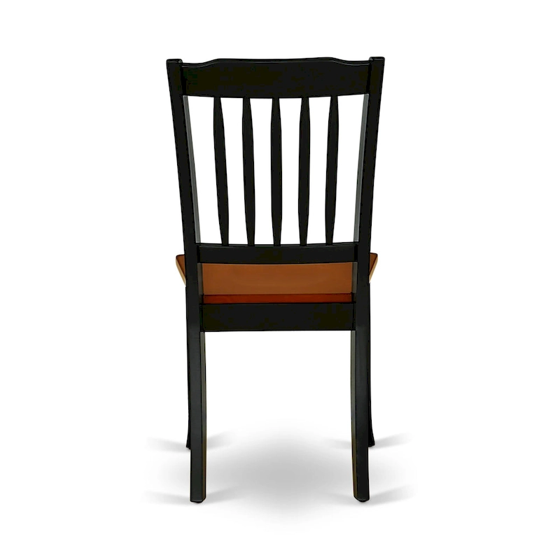 East West Furniture Dining Table Set- an Oval Kitchen Table and Kitchen Chairs, 42x60 Inch, Black & Cherry(Pieces Options)