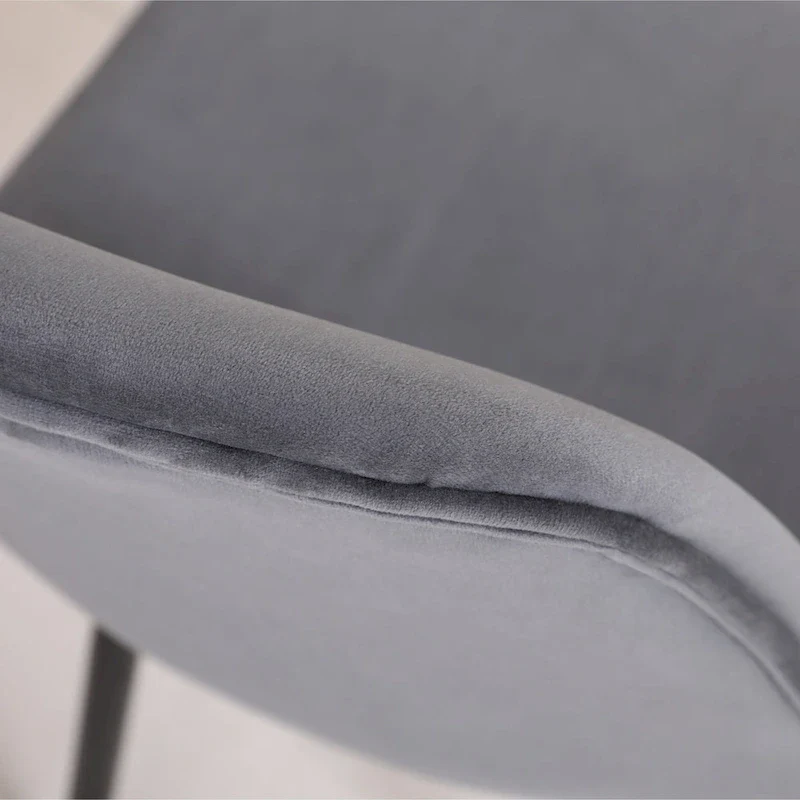 Modern Style 5-Piece Dining Set with Round Table and 4 Velvet Upholstered Chairs