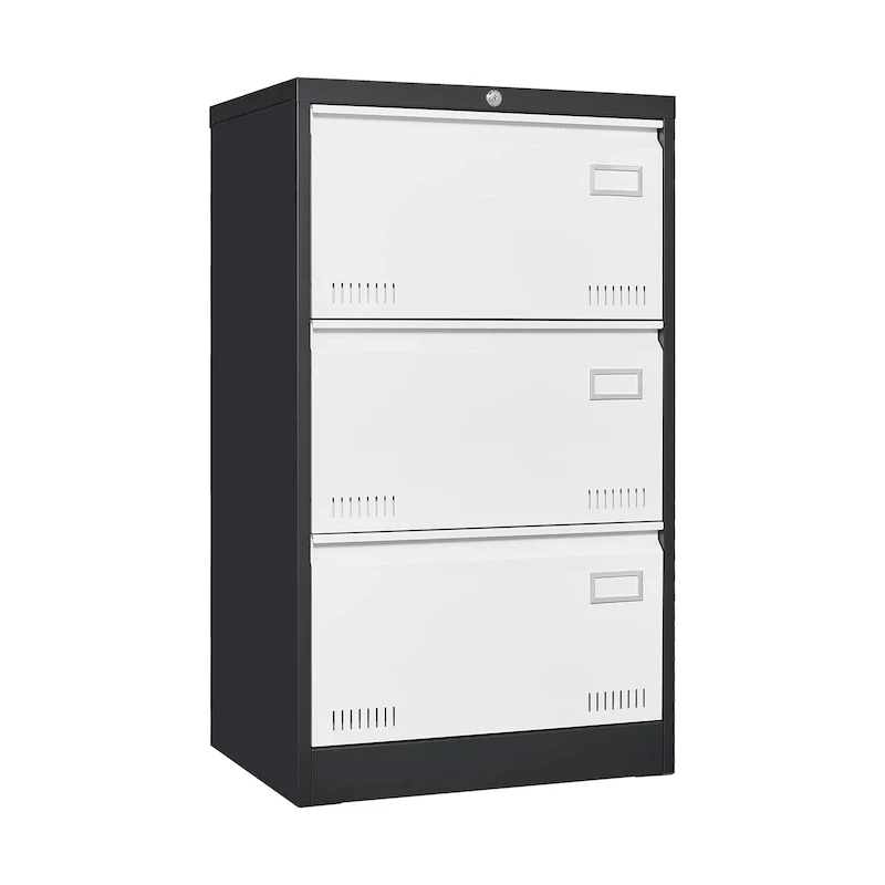 Metal Lateral 3 Drawer File Cabinet with Lock