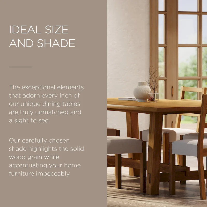 Maven Lane Yves Rectangular Wooden Dining Table in Weathered Black Finish