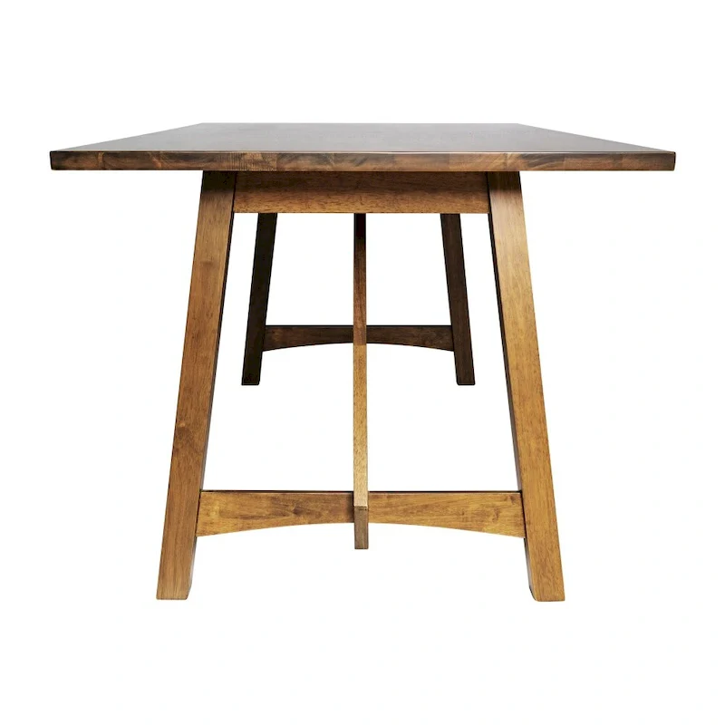 Solid Wood Commercial Grade Trestle Base Dining Table