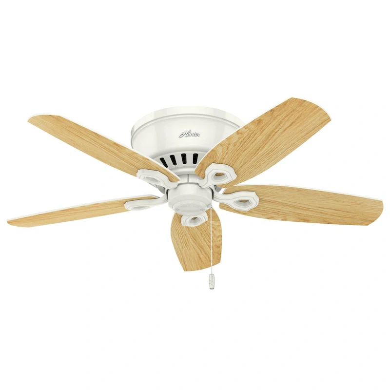Hunter 42  Builder Low Profile Ceiling Fan with 3-Light LED Light Kit and Pull Chain