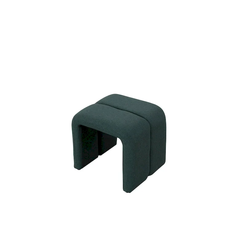 Modern Upholstered Bench Ottoman Set Including Four Benches