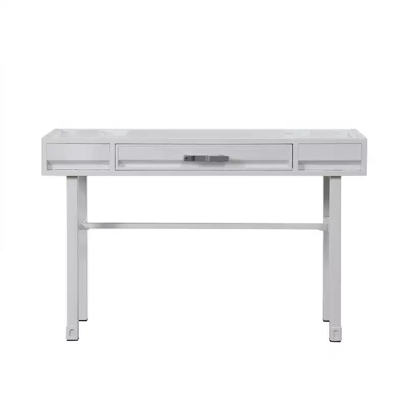 HomeRoots 47 White Iron Vanity Table