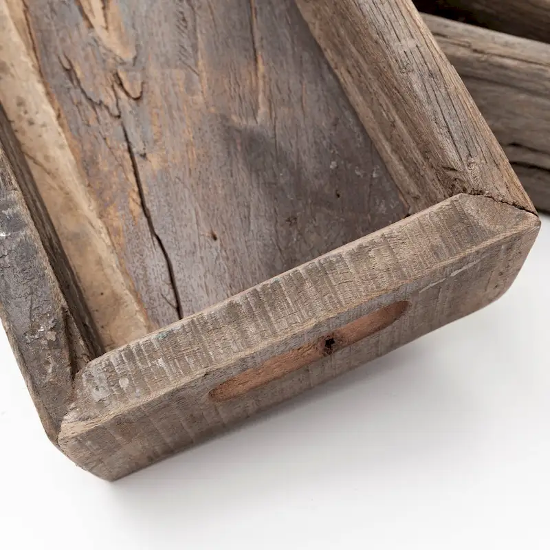 Vernon Brown Reclaimed Wood Rectangular Tray (Small)