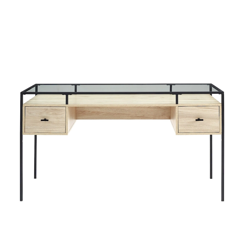 Middlebrook 56-inch Glass Top Writing Desk