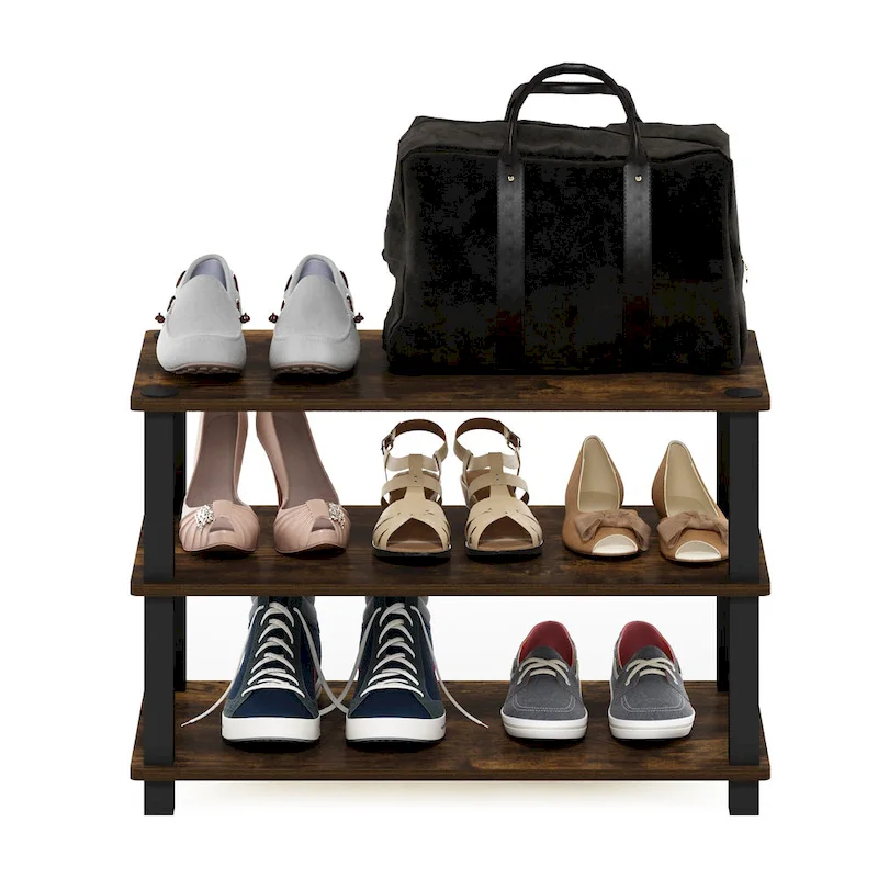 Furinno Turn-S-Tube 3-Tier Shoe Rack