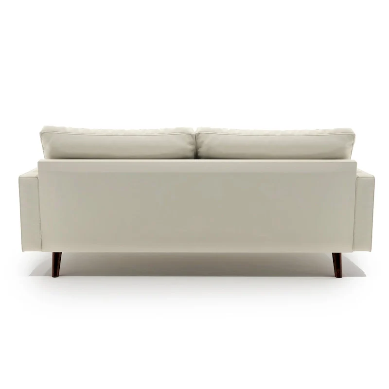 US Pride Faux Leather Mid-century Modern Sofa