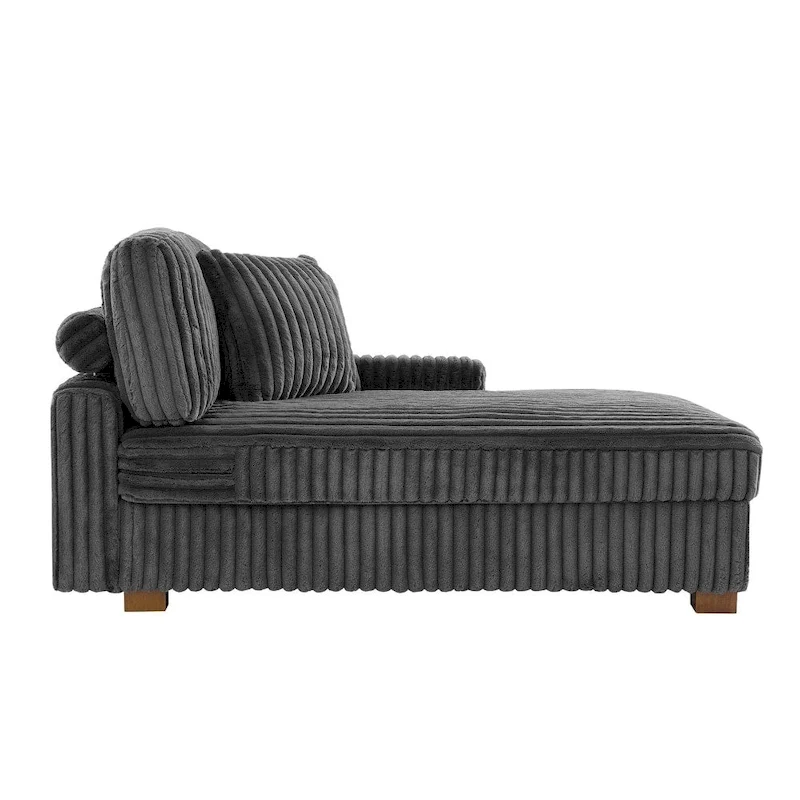 Upholstered Chenille Velvet L Shaped Couch Modular Sofa With Chaise Lounge