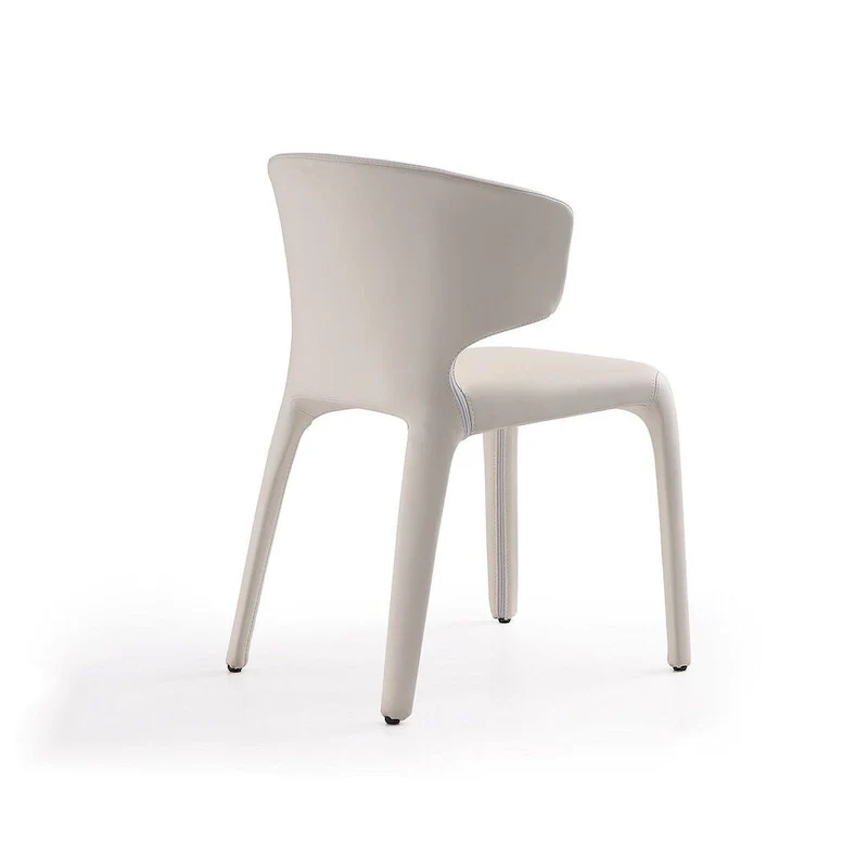 Conrad Cream Faux Leather Dining Chair