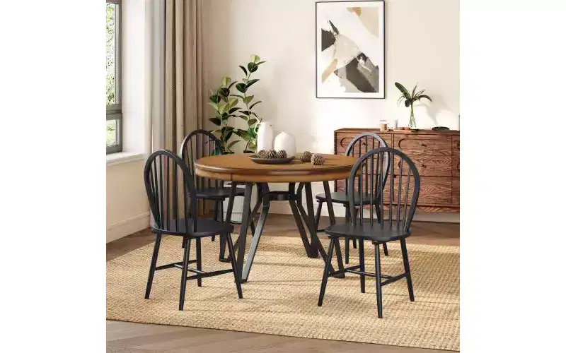 Christopher Knight Home Aria 5pc Wood and Iron Dining Set