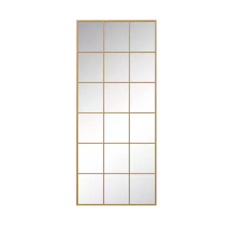 HomeRoots 69 Gold Metal Framed Full Length Mirror
