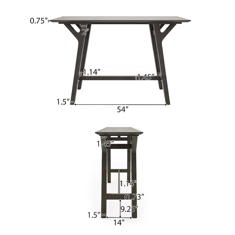 Divo Rubberwood Console Table by Christopher Knight Home