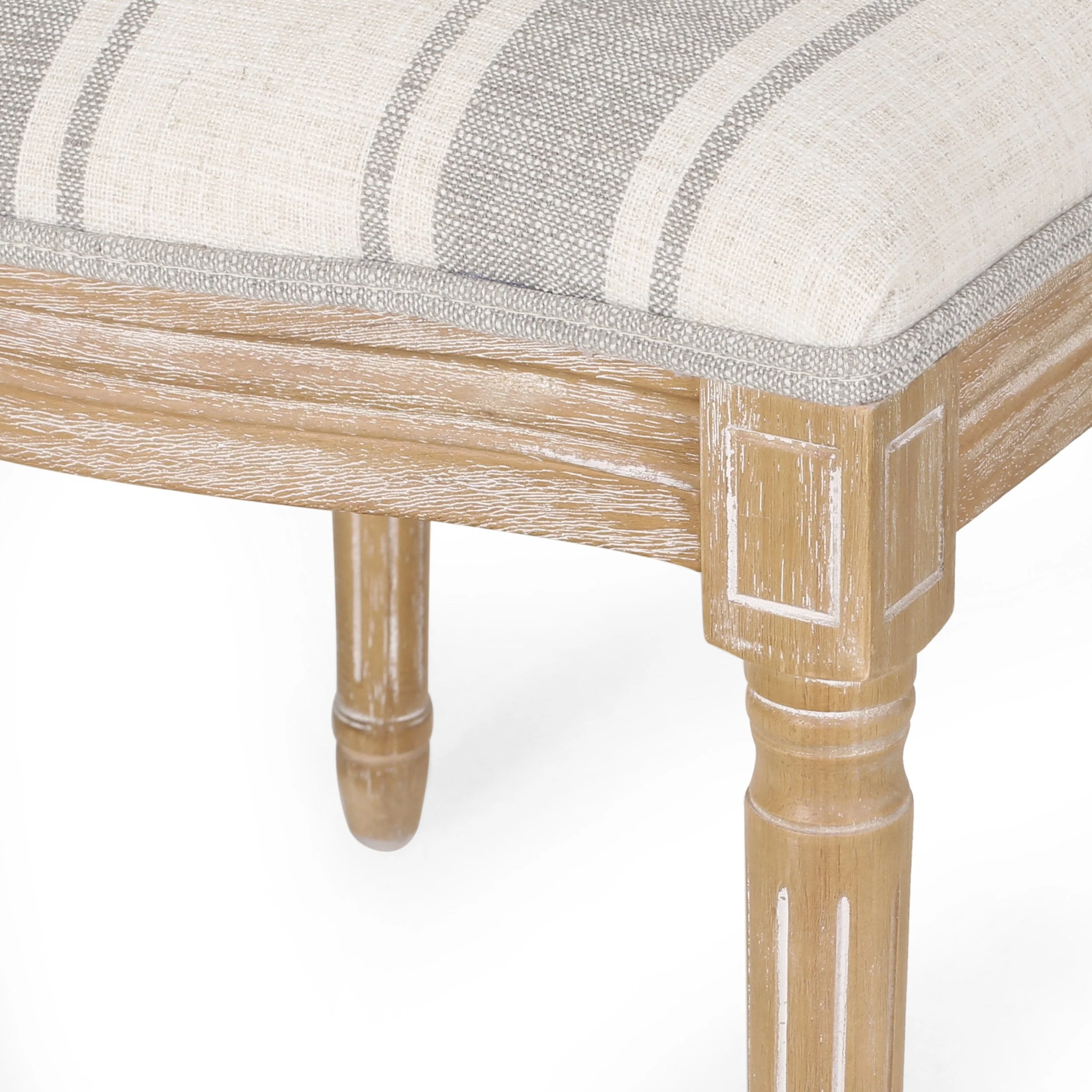 French Country Fabric Dining Chairs - NH419413