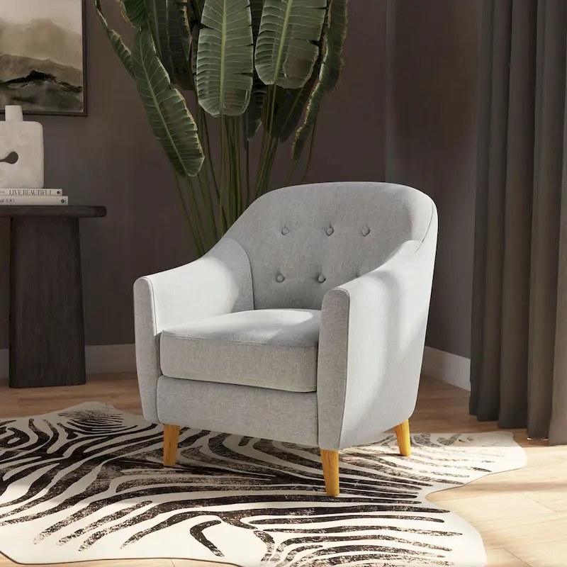 Button Tufted Accent Chair