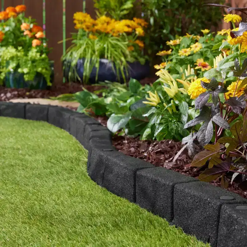 Cobblestone SmartLoc Rubber Landscape Edging