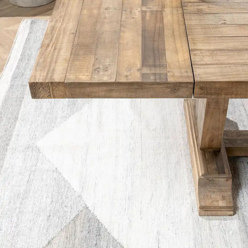 Dita Reclaimed Pine Wood Extendable Dining Table by Kosas Home