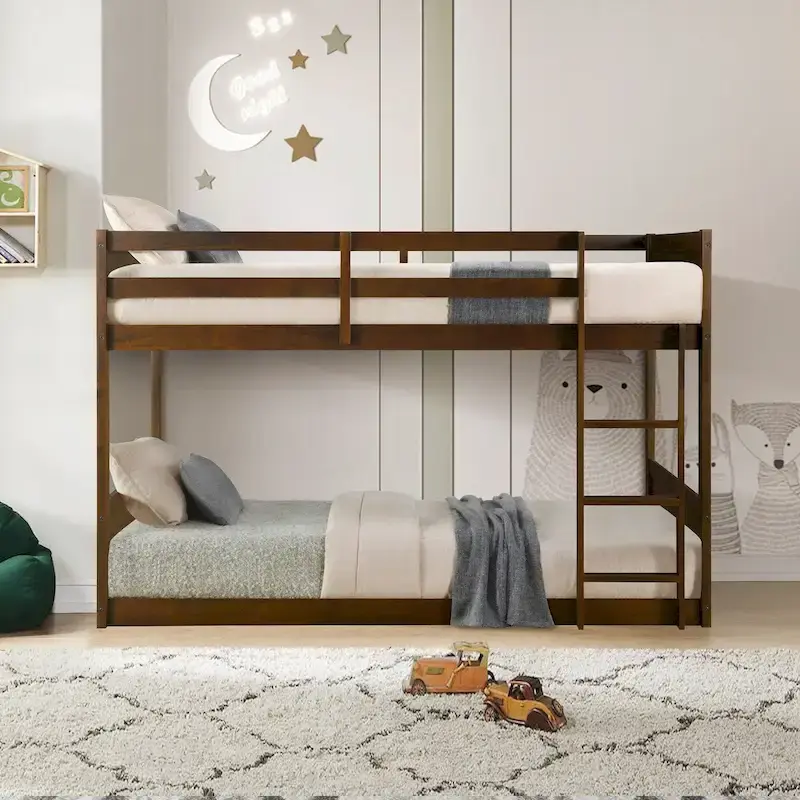 Delphia Low Profile Twin over Twin Bunk Bed