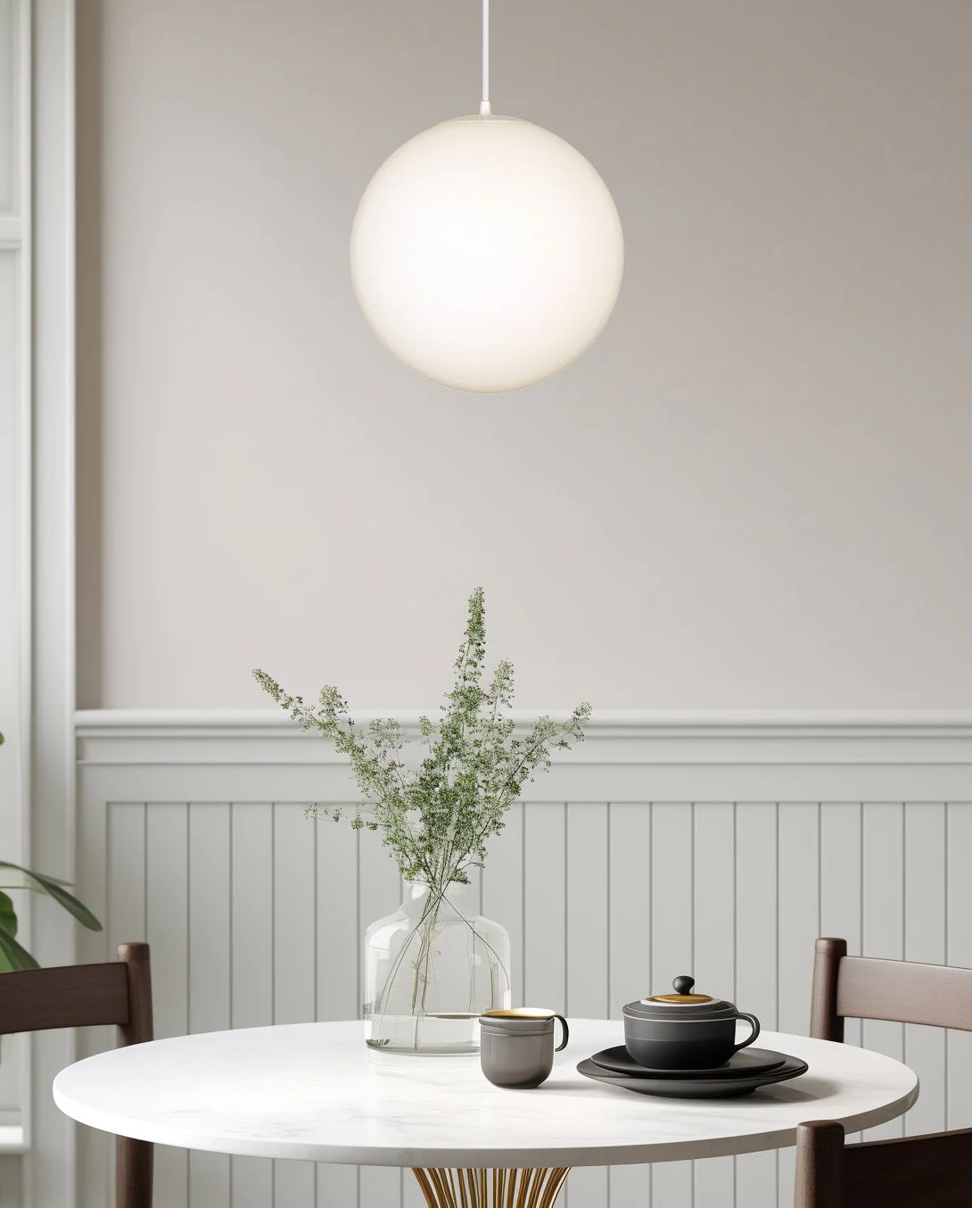 Ceres 12 Mid-Century Modern Hanging Orb Pendant Light