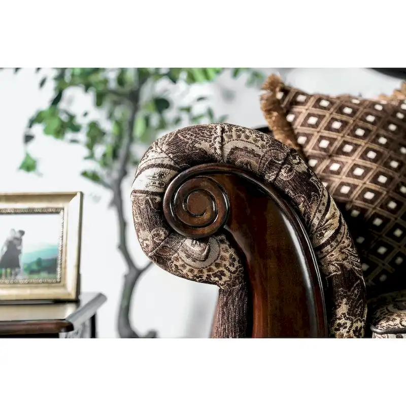 Traditional Brown Sofa