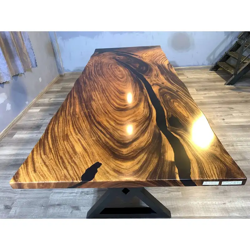 Sundaland 118 Large Slap Live Edge Dining Table