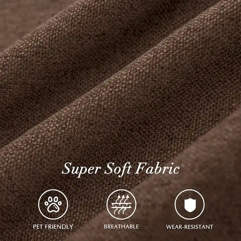 Subrtex Linen Parsons Upholstered Button Dining Chair (2-Pack)