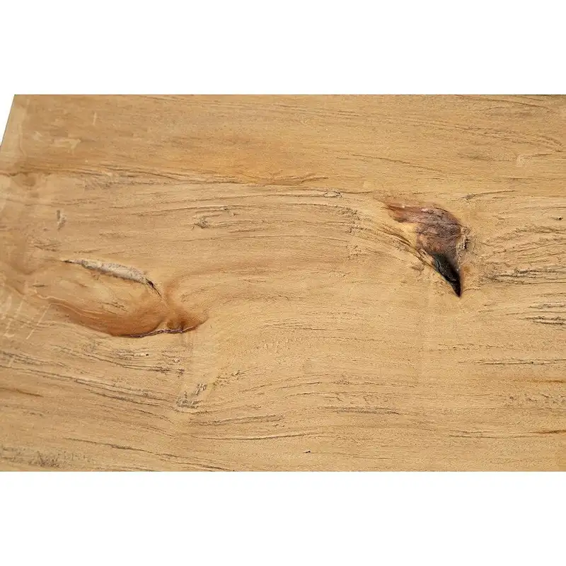 Reclaimed Elm Side Table - Natural Wood