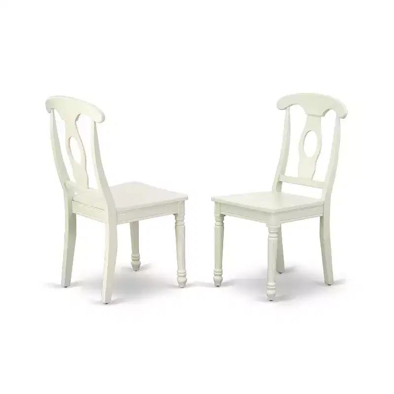 HomeStock 5 Piece Dining Set Oval Table Linen White Kitchen Set 42x60 Inch