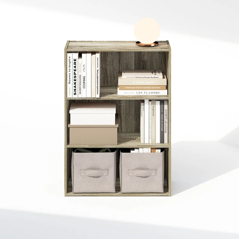 Furinno Simple Open Shelf, Bookcases, 3-Tier