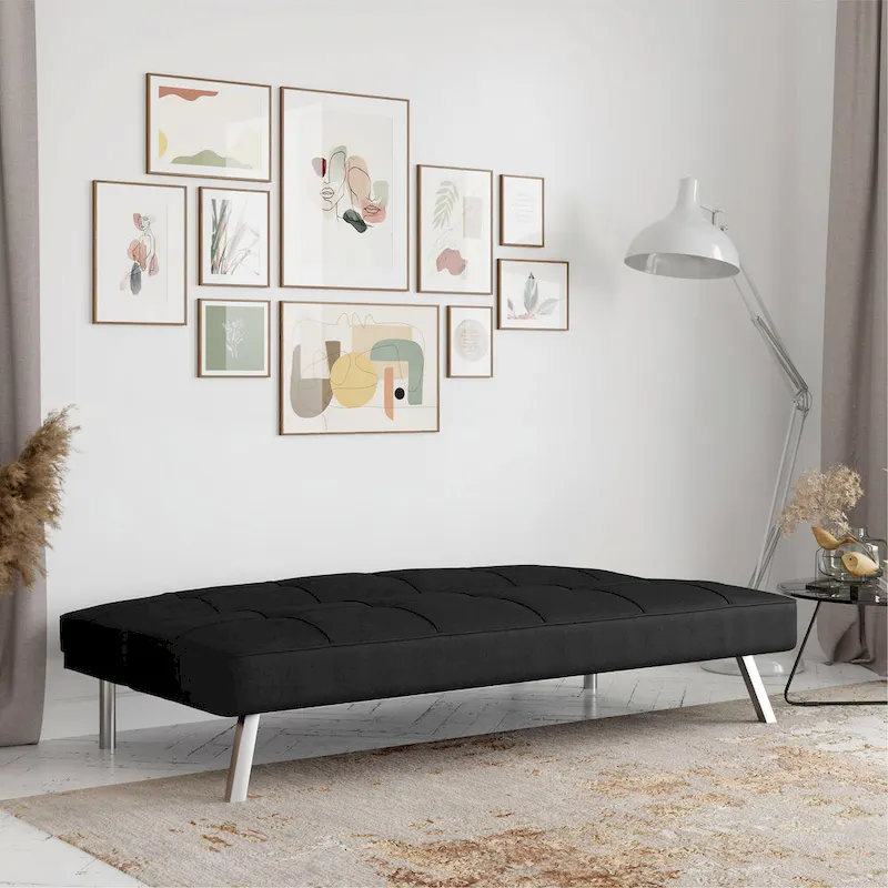Convertible Sofa with Finger Guard – Sofa, Lounger & Full-Size Bed
